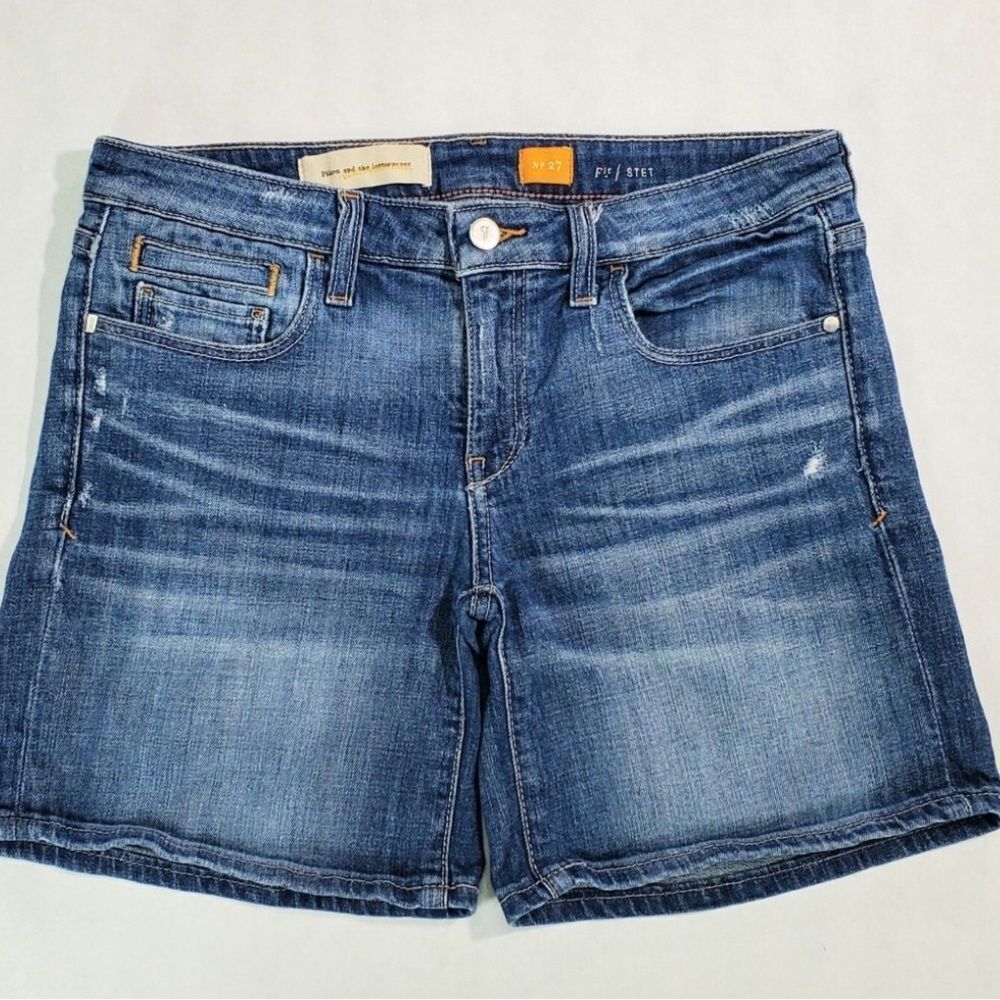 Anthropologie Pilcro and the letter press Blue Denim Shorts size 26 - Picture 1 of 7